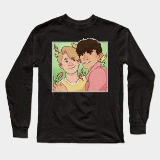 Nick and Charlie - heartstopper drawing Long Sleeve T-Shirt